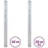 VidaXL Solarfolien 3 Stück statisch reflektierendes PVC silberfarben