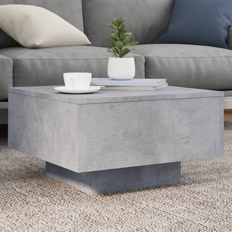 Vidaxl salontafel 55x55x31 cm bewerkt hout betongrijs