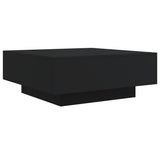 Vidaxl salontafel met led-verlichting 80x80x31 cm zwarty