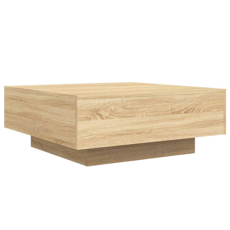 Vidaxl salontafel met led-verlichting 80x80x31 cm sonoma eikenkleurig