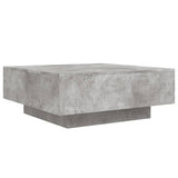 Vidaxl salontafel met led-verlichting 80x80x31 cm betongrijs