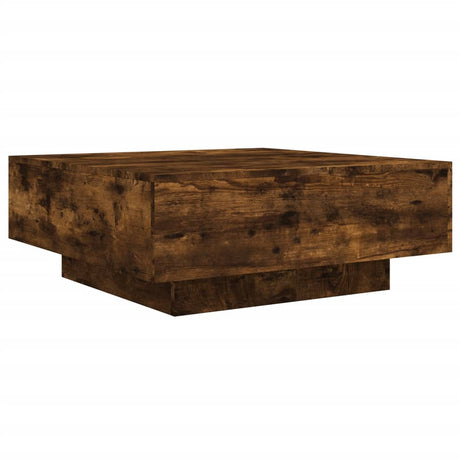 Vidaxl salontafel met led-verlichting 80x80x31 cm gerookt eikenkleurig