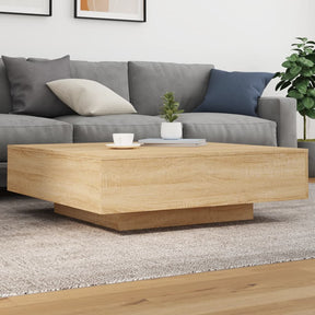Vidaxl salontafel 100x100x31 cm bewerkt hout sonoma eikenkleurig