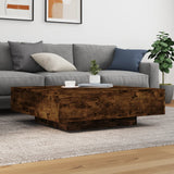 Vidaxl salontafel 100x100x31 cm bewerkt hout gerookt eikenkleurig