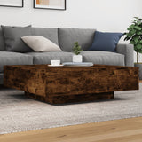 Vidaxl salontafel 100x100x31 cm bewerkt hout gerookt eikenkleurig