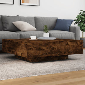 Vidaxl salontafel 100x100x31 cm bewerkt hout gerookt eikenkleurig