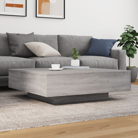 Vidaxl salontafel 100x100x31 cm bewerkt hout grijs sonoma eikenkleurig