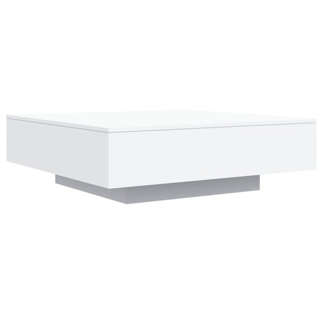 Vidaxl salontafel met led-verlichting 100x100x31 cm wit