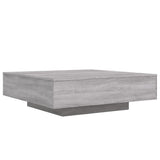 Vidaxl salontafel met led-verlichting 100x100x31 cm grijs sonoma eiken