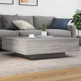 Vidaxl salontafel met led-verlichting 100x100x31 cm grijs sonoma eiken
