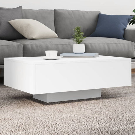 Vidaxl salontafel met led-verlichting 85x55x31 cm wit