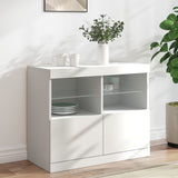 Vidaxl dressoir met led-verlichting 81x37x67 cm wit