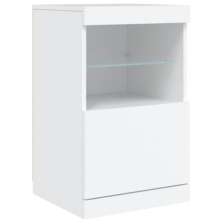 Vidaxl dressoir met led-verlichting 41x37x67 cm wit