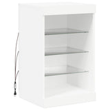 Vidaxl dressoir met led-verlichting 41x37x67 cm wit