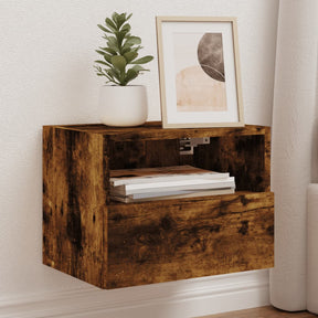 Vidaxl tv-wandmeubels 2 st 40x30x30 cm bewerkt hout gerookt eikenkleur