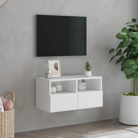 Vidaxl tv-wandmeubel 60x30x30 cm bewerkt hout wit
