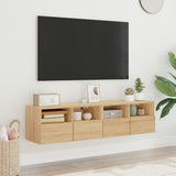 Vidaxl tv-meubels 2 st 60x30x30 cm bewerkt hout sonoma eikenkleurig
