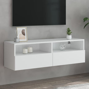 Vidaxl tv-wandmeubel 100x30x30 cm bewerkt hout wit
