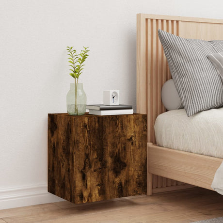Vidaxl tv-wandmeubel 40,5x30x40 cm bewerkt hout gerookt eikenkleurig