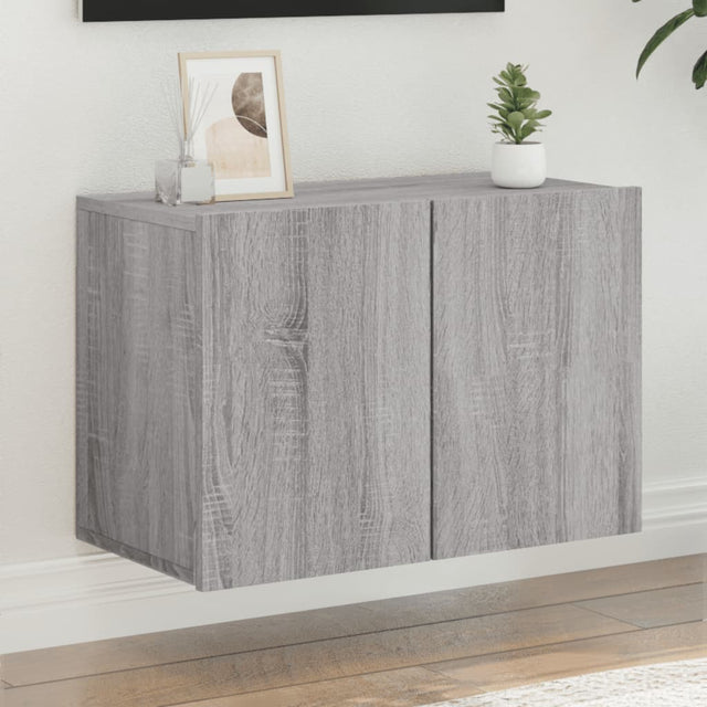 Vidaxl tv-meubel wandgemonteerd 60x30x41 cm grijs sonoma eikenkleurig