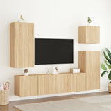 Vidaxl tv-meubels 2 st wandgemonteerd 80x30x41 cm sonoma eikenkleurig
