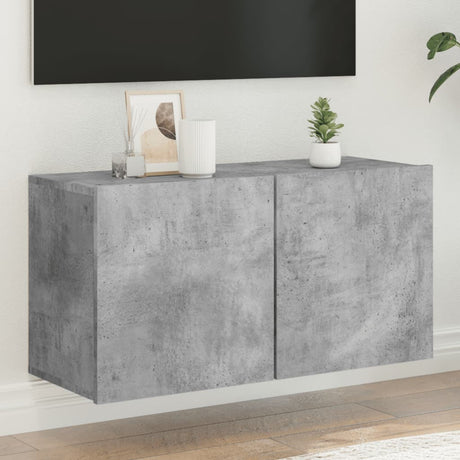 Vidaxl tv-meubel wandgemonteerd 80x30x41 cm betongrijs