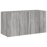 Vidaxl tv-meubel wandgemonteerd 80x30x41 cm grijs sonoma eikenkleurig