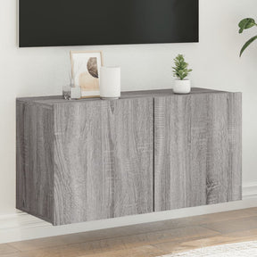 Vidaxl tv-meubel wandgemonteerd 80x30x41 cm grijs sonoma eikenkleurig