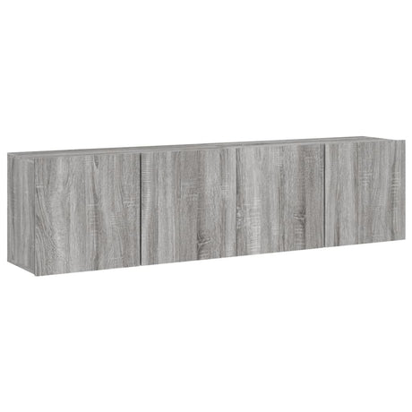 Vidaxl tv-meubels 2 st wandgemonteerd 80x30x41 cm grijs sonoma eiken