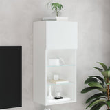 Vidaxl tv-meubel met led-verlichting 40,5x30x90 cm wit