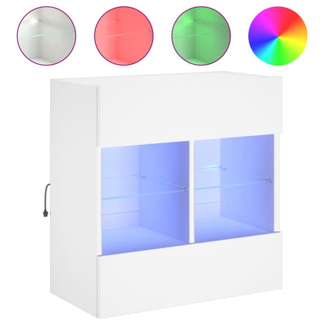 Vidaxl tv-meubel met led-verlichting 58,5x30x60,5 cm wit