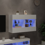 Vidaxl tv-wandmeubel met led-verlichting 98,5x30x60,5 cm wit