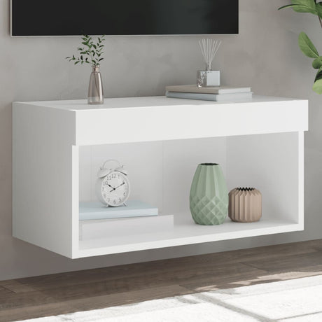 Vidaxl tv-meubel met led-verlichting 60x30x30 cm wit