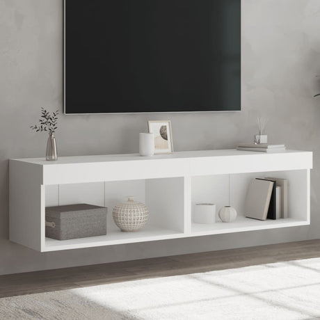 Vidaxl tv-meubels met led-verlichting 2 st 60x30x30 cm wit