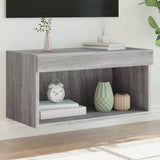 Vidaxl tv-meubel met led-verlichting 60x30x30 cm grijs sonoma eiken