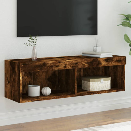 Vidaxl tv-meubel led-verlichting 100x30x30 cm gerookt eikenkleurig