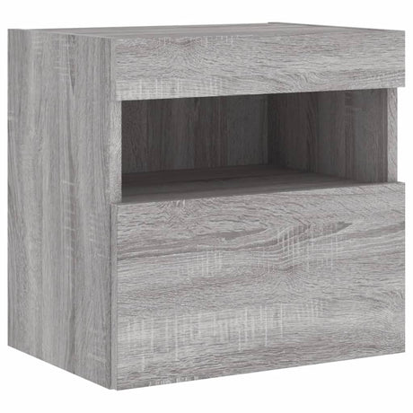 Vidaxl tv-wandmeubel met led 40x30x40 cm grijs sonoma eikenkleurig