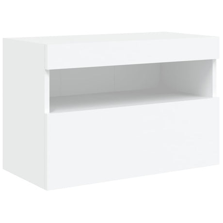 Vidaxl tv-wandmeubel met led-verlichting 60x30x40 cm wit