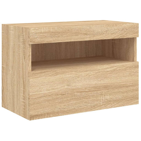 Vidaxl tv-wandmeubel met led-verlichting 60x30x40 cm sonoma eikenkleur
