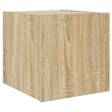 Vidaxl tv-wandmeubel met led-verlichting 30,5x35x30 cm sonoma eiken