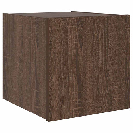 Vidaxl tv-wandmeubel met led-verlichting 30,5x35x30 cm bruineiken