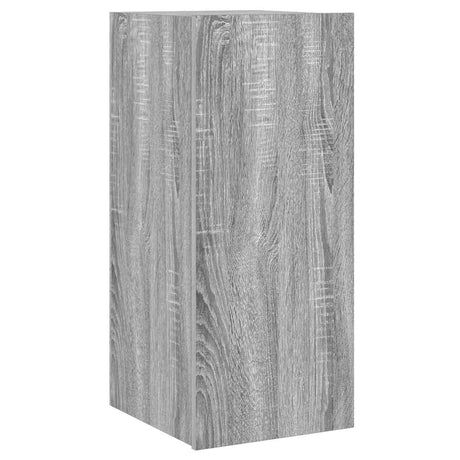 Vidaxl tv-wandmeubel met led-verlichting 30,5x35x70 cm grijs sonoma