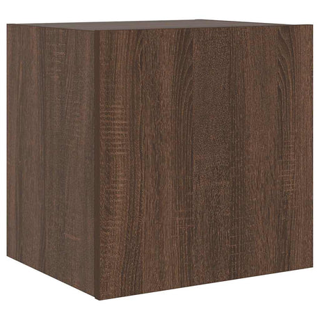 Vidaxl tv-wandmeubel met led-verlichting 40,5x35x40 cm bruineikenkleur