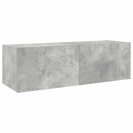 Vidaxl tv-wandmeubel met led-verlichting 100x35x31 cm betongrijs