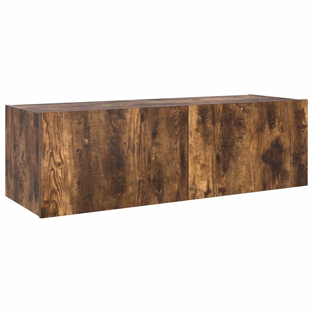 Vidaxl tv-wandmeubel met led-verlichting 100x35x31 cm gerookt eiken