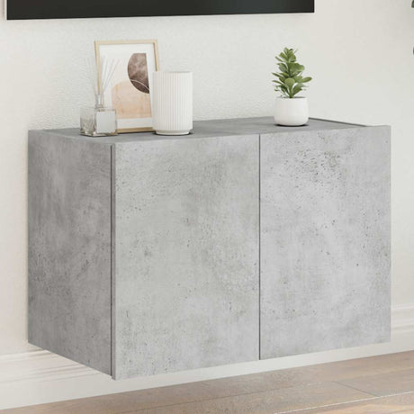 Vidaxl tv-wandmeubel met led-verlichting 60x35x41 cm betongrijs