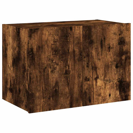 Vidaxl tv-wandmeubel met led-verlichting 60x35x41 cm gerookt eiken