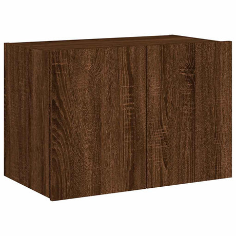 Vidaxl tv-wandmeubel met led-verlichting 60x35x41 cm bruin eikenkleur