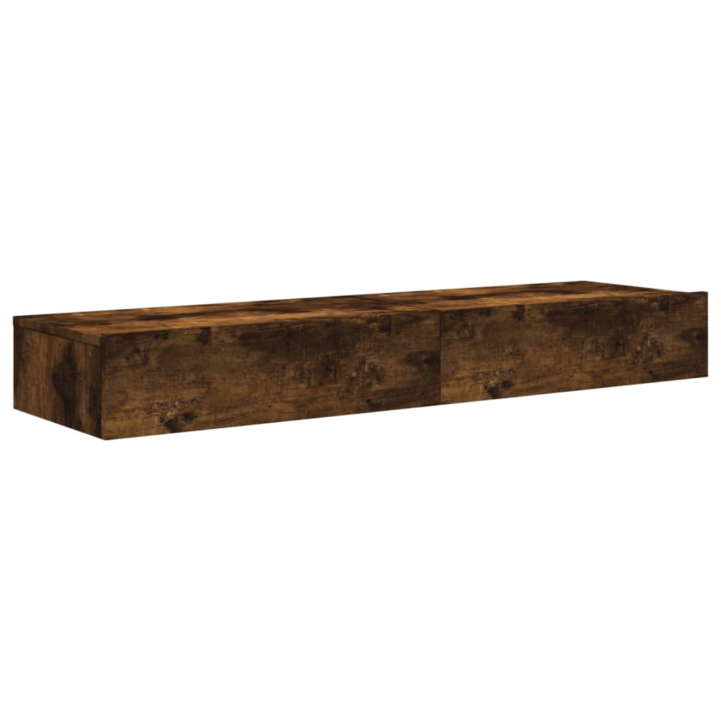 Vidaxl tv-meubels 2 st met led 60x35x15,5 cm gerookt eikenkleur