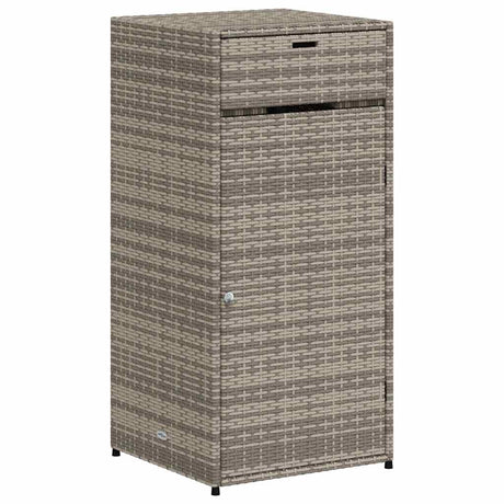 Vidaxl tuinkast 55x55x111 cm poly rattan grijs